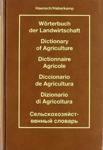 Books Frontpage Diccionario de agricultura -Alemán-Inglés- Francés-Español-Italiano-Ruso
