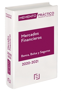 Books Frontpage Memento Mercados Financieros. Banca, Bolsa y Seguros 2020-2021