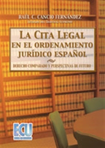 Books Frontpage La cita legal en el ordenamiento jurídico español