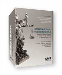 Books Frontpage Ciencia Penal y Generosidad.  De lo mexicano a lo universal.