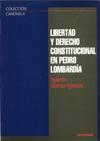 Books Frontpage Libertad y derecho constitucional en Pedro Lombardía