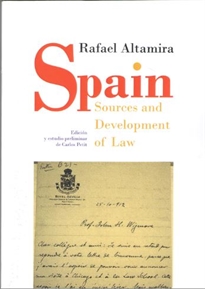 Books Frontpage Spain. Sources and Development of Law