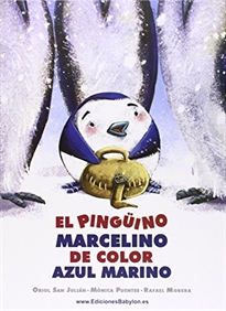 Books Frontpage El pingüino Marcelino de color azul marino