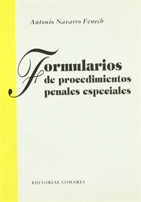 Books Frontpage Formularios sobre procedimientos penales especiales