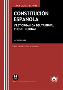 Books Frontpage Constitución Española y Ley Orgánica del Tribunal Constitucional