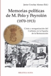 Front pageMemorias políticas de M. Polo y Peyrolón (1870-1913)