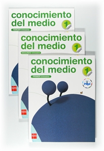 Books Frontpage Conocimiento del medio. 1 Primaria. Conecta con Pupi. Trimestres