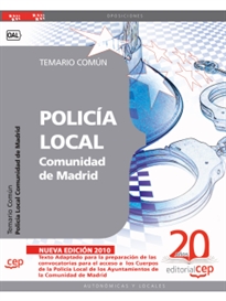 Books Frontpage Policía Local Comunidad de Madrid. Temario Común