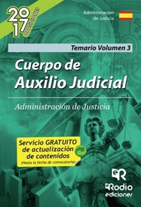 Books Frontpage Cuerpo de Auxilio Judicial de la Administración de Justicia. Volumen 3