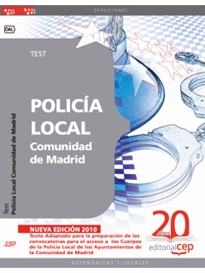 Books Frontpage Policía Local Comunidad de Madrid. Test