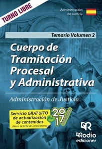 Books Frontpage Cuerpo de Tramitación Procesal y Administrativa de Justicia. Temario.Volumen 2