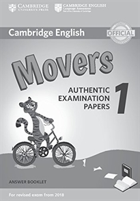 Books Frontpage Cambridge English Young Learners 1 for Revised Exam from 2018 Movers Answer Booklet