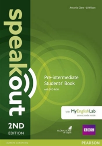 Books Frontpage Speakout Pre-Intermediate 2nd Edition Students' Book with DVD-ROM and MyEnglishLab Access Code Pack