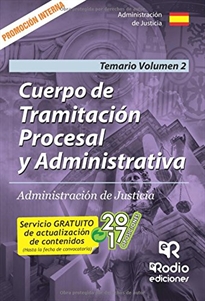 Books Frontpage Tramitación Procesal y Administrativa de la Administración de Justicia. Promoción interna. Temario Volumen 2