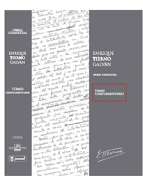 Books Frontpage Enrique Tierno Galván. Obras completas. Tomo complementario - Estudios, testimonios y notas sobre su vida y obra