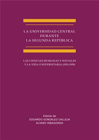 Books Frontpage La Universidad Central durante la Segunda República