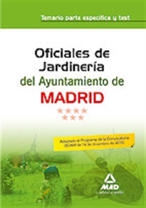 Books Frontpage Oficiales de jardinería del ayuntamiento de madrid. Temario parte específica y test