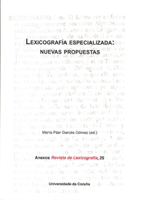 Books Frontpage Lexicografía especializada: nuevas propuestas