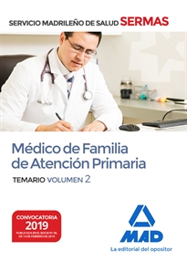 Books Frontpage Médico de Familia de Atención Primaria del Servicio Madrileño de Salud. Volumen 2
