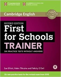 Books Frontpage First for Schools Trainer Six Practice Tests without Answers with Audio