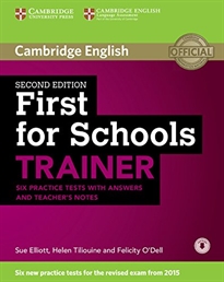 Books Frontpage First for Schools Trainer Six Practice Tests with Answers and Teachers Notes with Audio 2nd Edition