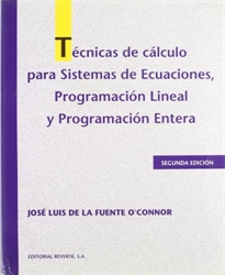 Books Frontpage Técnicas de cálculo para sistemas de ecuaciones, programación lineal y programación entera