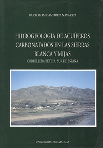 Books Frontpage Hidrogeología de acuíferos carbonatados en las Sierras Blanca y Mijas