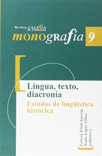 Books Frontpage Lingua, texto, diacronía. Estudos de lingüística histórica