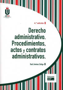 Books Frontpage Derecho administrativo. Procedimientos, actos y contratos administrativos