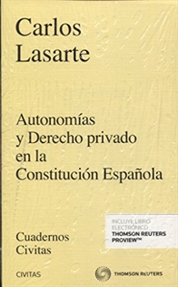 Books Frontpage Autonomías y Derecho  Privado en la Constitución Española (Papel + e-book)
