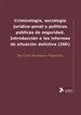 Front pageCriminología, sociología jurídico-penal y políticas públicas de seguridad.