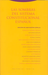 Books Frontpage Las sombras del sistema constitucional español