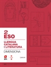 Front pageQuadern Llengua catalana i literatura. 2 ESO. Dimensiona. Construïm