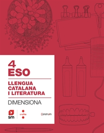Books Frontpage Quadern Llengua catalana i literatura. 4 ESO. Dimensiona. Construïm
