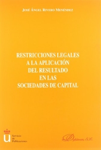 Books Frontpage Restricciones legales a la aplicación del resultado en las sociedades de capital