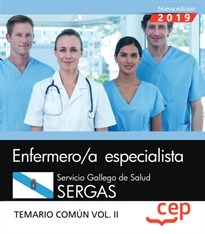 Books Frontpage Enfermero/a especialista. Servicio Gallego de Salud. SERGAS. Temario común. Vol. II