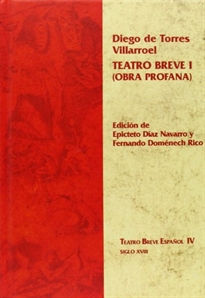 Books Frontpage Teatro breve I (obra profana)