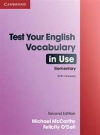 Books Frontpage Test Your English Vocabulary in Use Elementary with Answers 2nd Edition