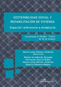 Books Frontpage Sostenibilidad social y rehabilitación de vivienda. Especial referencia a Andalucía