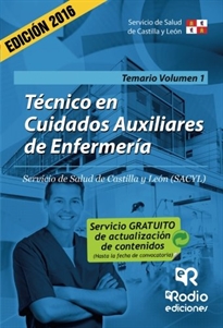 Books Frontpage Técnico en Cuidados Auxiliares de Enfermería. Temario. Volumen 1. Servicio de Salud de Castilla y León