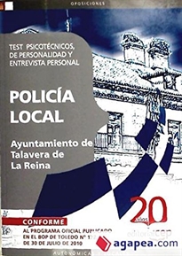 Books Frontpage Policía Local Ayuntamiento de Talavera de La Reina. Test  Psicotécnicos, de Personalidad y Entrevista Personal