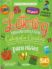 Books Frontpage Lettering para niños. Dibujar con letras