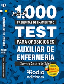 Books Frontpage Auxiliares de Enfermería del Servicio Canario de Salud. Más de 1.000 preguntas de examen tipo test para oposiciones   1 año de test online gratis.