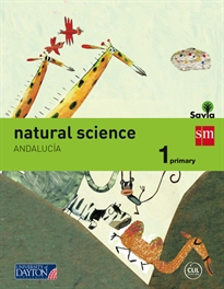 Books Frontpage Natural science. 1 Primary. Savia. Andalucía