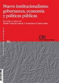 Books Frontpage Nuevo institucionalismo: gobernanza, economía y políticas públicas