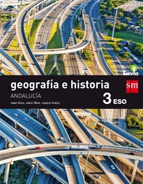 Books Frontpage Geografía e historia. 3 ESO. Savia. Andalucía