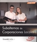Front pageSubalternos de Corporaciones Locales. Temario Vol. I