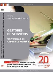 Books Frontpage Gestores de Servicios de la Universidad de Castilla-La Mancha. Test y Supuestos Prácticos