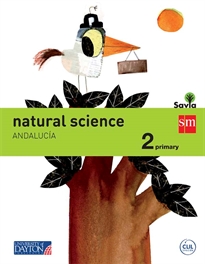 Books Frontpage Natural science. 2 Primary. Savia. Andalucía