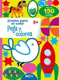 Books Frontpage Pega y colorea 3+